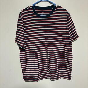 George Men's Striped Tee - Red, White, and Blue size large
